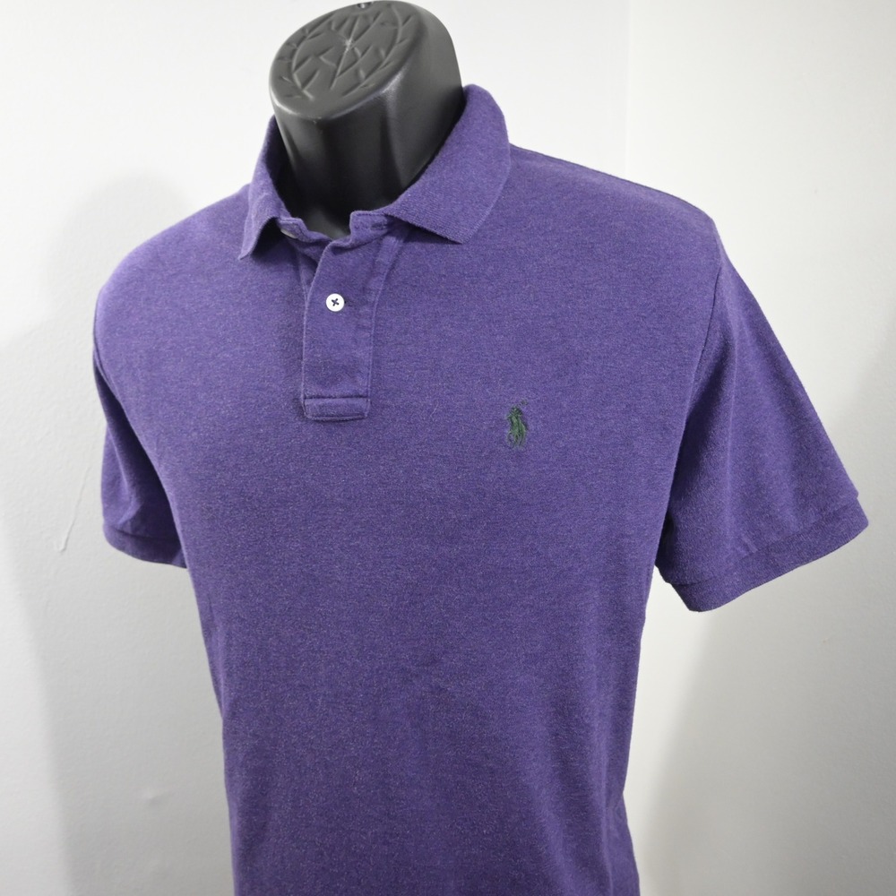 Polo Ralph Lauren Golf Polo Mens S Classic Fit Purple Short Sleeve Pony Logo